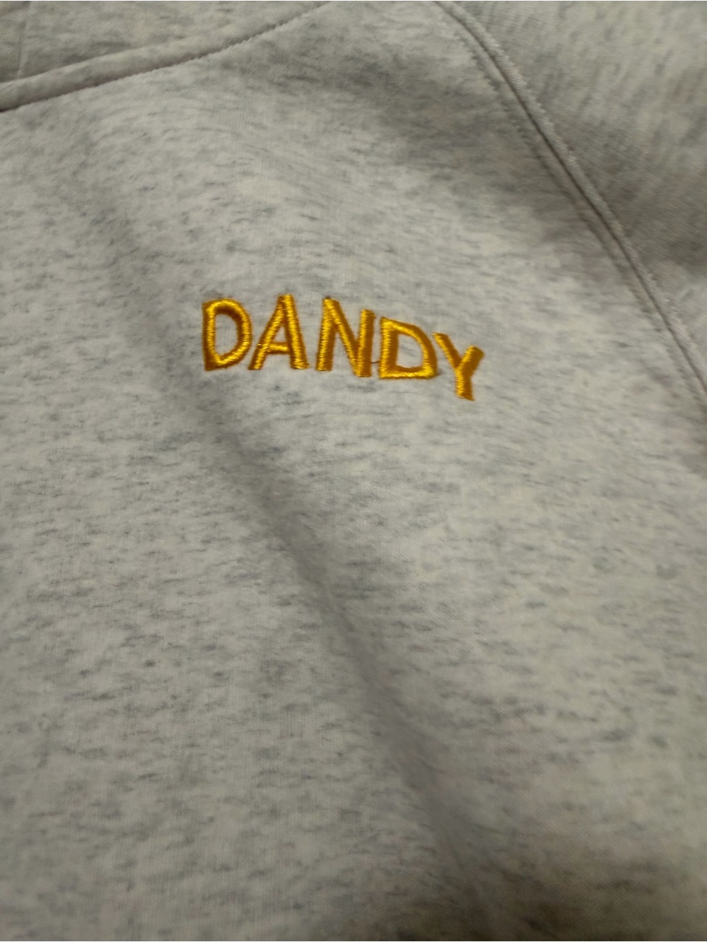 Dandy Worldwide grey Floral-Back Hooded Sweatshirt - Picture 6 of 10